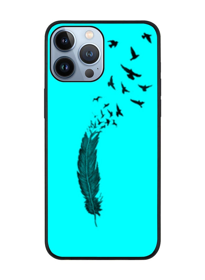 Stylizedd Rugged Black edge case for Apple iPhone 13 Pro Max Slim fit Soft Case Flexible Rubber Edges Anti Drop TPU Gel Thin Cover - Birds Of A Feather - Image 1