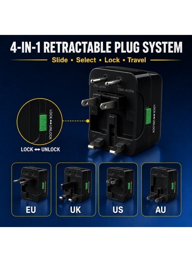 SIROCCO Travel Adaptor Universal All-In-One With Surge Protection, Sirocco 931L - Image 2
