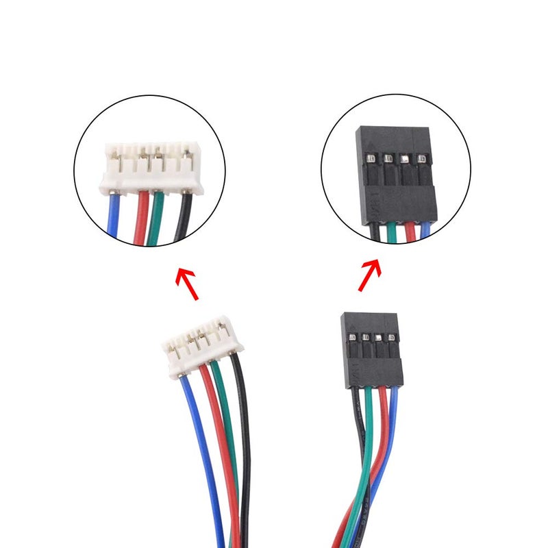 STEPPERONLINE 3PCS Nema 17 Stepper Motor 1.5A 12V 45Ncm (63.74oz.in) 4-Lead 39mm Body W/ 1m Cable and Connector for DIY CNC/ 3D Printer/Extruder - Image 5