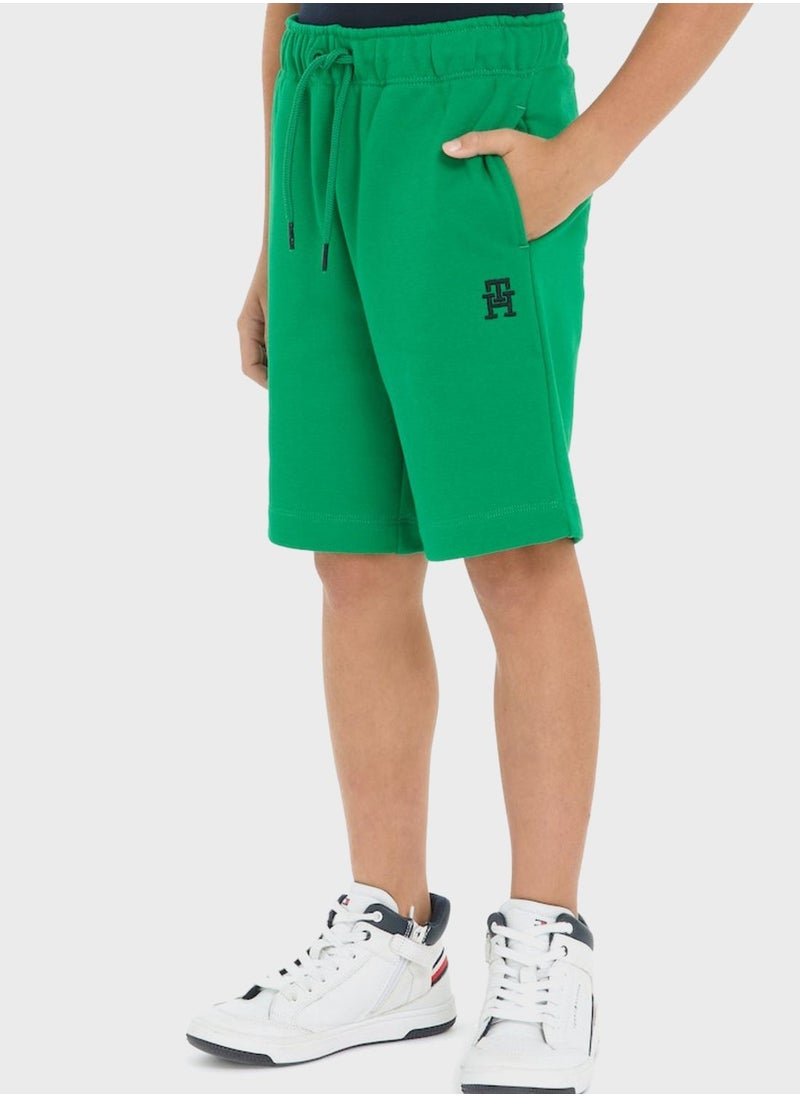 TOMMY HILFIGER Kids Monogram Sweat Shorts  - Image 1
