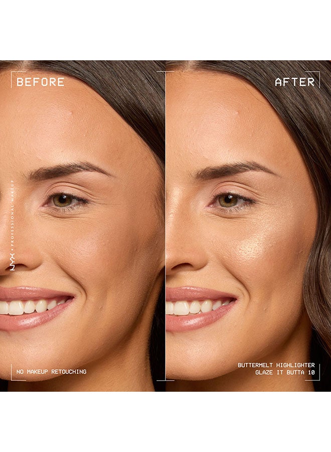 نيكس مكياج المحترفين هايلايتر بترملت، هايلايتر بودر، يدوم حتى 12 ساعة، مقاوم للبهتان والانتقال - جليز إت بتا - Image 5