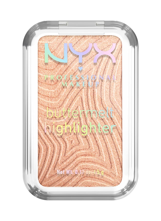 NYX PROFESSIONAL MAKEUP Buttermelt Highlighter Powder Highlighter 12 HR Wear Fade And Transfer Resistant Glaze it Butta  - Image 1