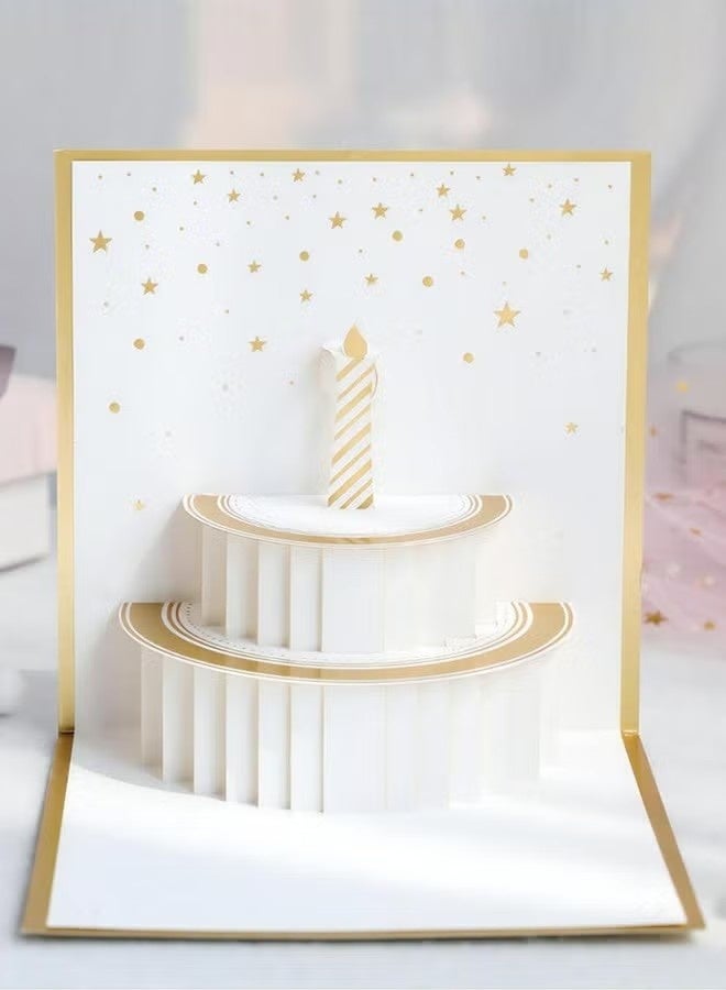 Fancy Elegant Design 3D Pop-Up Card, Greeting Card for Birthday, Sturdy and Solid Cardstock Gift Card Best for Birthday, Graduation, Anniversary - Image 5