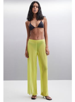 GRIMELANGE Arista Women's Summer Tulle Pistachio Green Pants  - Image 2