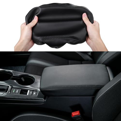 CKE Compatible with Honda Civic 2026 2025 2024 2023 2022 with CVT Car Center Console Armrest Cover Armrest Storage Box Lids Seat Cover Protector -Black (Black line) - Image 1
