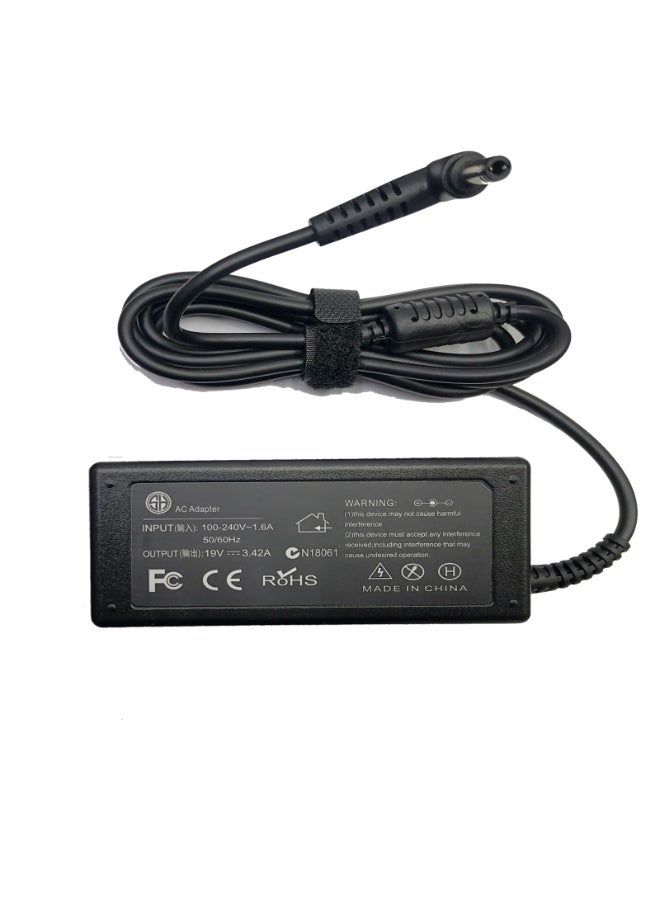 S.H Replacement Laptop Charger – Compatible with Toshiba 19V 3.42A 5.5×2.5mm 65W Laptop Charger