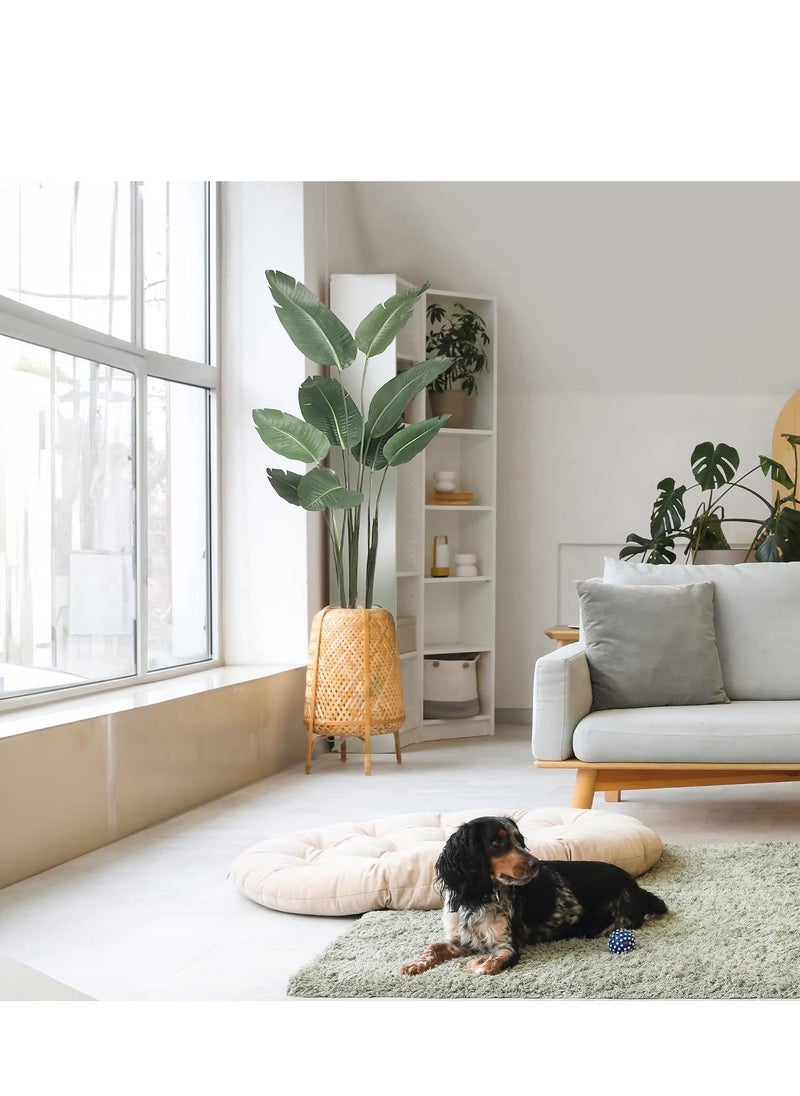 Generic Artificial Bird of Paradise Plant, Green Leaves,Adjustment-Free Branches Artificial Tree for Indoor Outdoor Home Decor  - Image 5