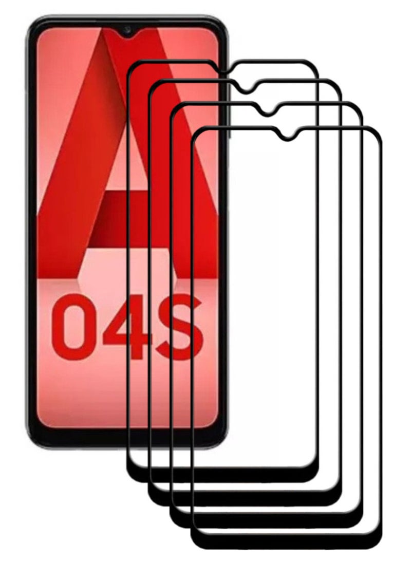 ACLIX 4 Pieces Antistatic ESD Dustproof Premium Quality High Definition Tempered Glass Screen Protector Designed For Samsung Galaxy A04s - Image 1