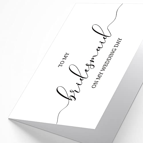 Goroar Wedding Day Thank You Card, Blank Inside, 8" x 5.3", Bridal Party - Image 4