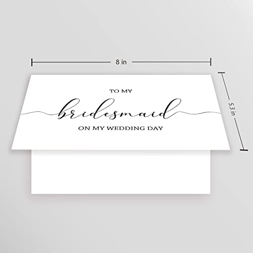 Goroar Wedding Day Thank You Card, Blank Inside, 8" x 5.3", Bridal Party - Image 2