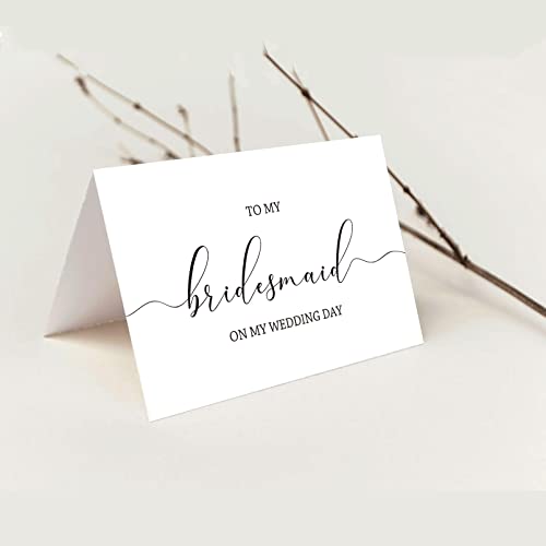 Goroar Wedding Day Thank You Card, Blank Inside, 8" x 5.3", Bridal Party - Image 5