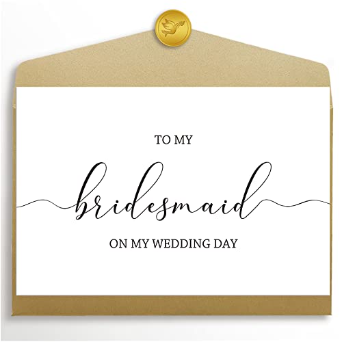 Goroar Wedding Day Thank You Card, Blank Inside, 8" x 5.3", Bridal Party - Image 1