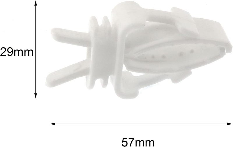 heyous Birds Food Holder heyous 6pcs Bird Cage Food Holder Clips White Pet Parrot Fruit Vegtable Clips Cuttlefish Bone Feeder Device Pin Clamp Bird Cage Accessories - Image 3
