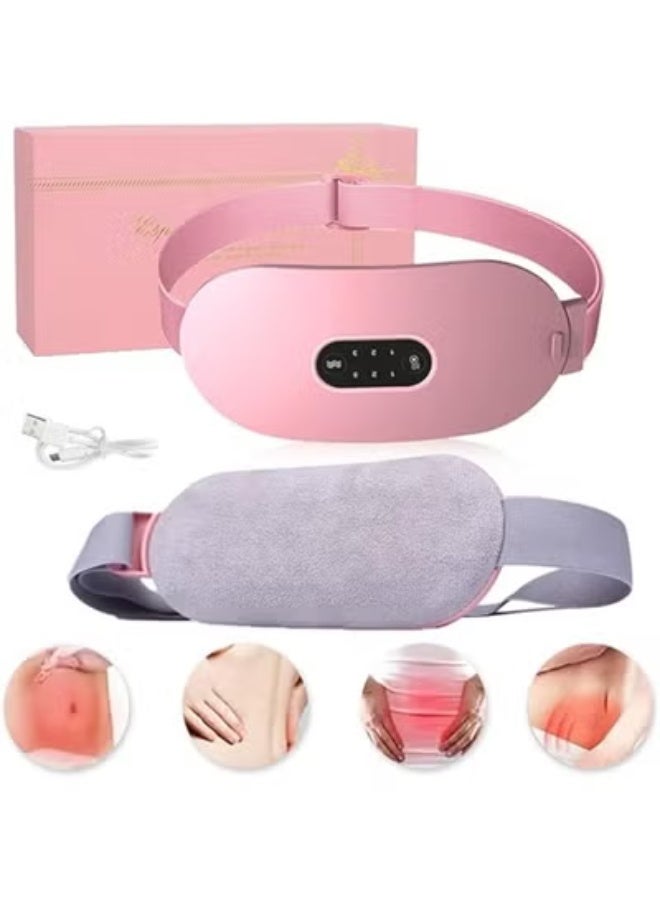 وسادة تدفئة كهربائية لاسلكية لتخفيف آلام الدورة الشهرية – 4 مستويات حرارة و4 أوضاع اهتزاز للبطن والظهر - Image 1