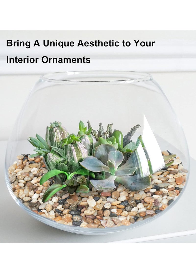 ڤسيل24 حصى صخور النهر الطبيعية بوزن 3 كجم - أحجار زينة لديكور المنزل وأحواض السمك والحدائق والمناظر الطبيعية - Image 4