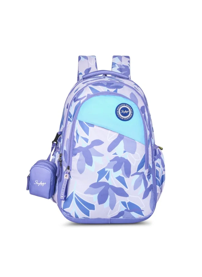 Skybags SKYBAGS BLOOM 04 Unisex Purple School Backpack - SK BPBLO4EPPL