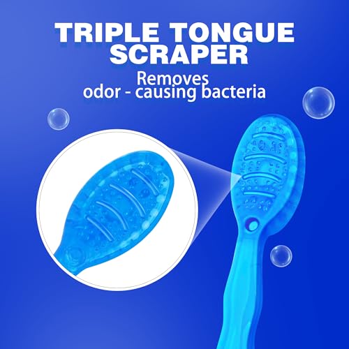 JOUGE Mini Disposable Toothbrushes with Toothpaste 5 in 1 Portable Individually Wrapped Travel Toothbrush with Toothpaste + Tongue Scraper + Picks+Floss Travel Case (Green Plum Tea, 10) - Image 5