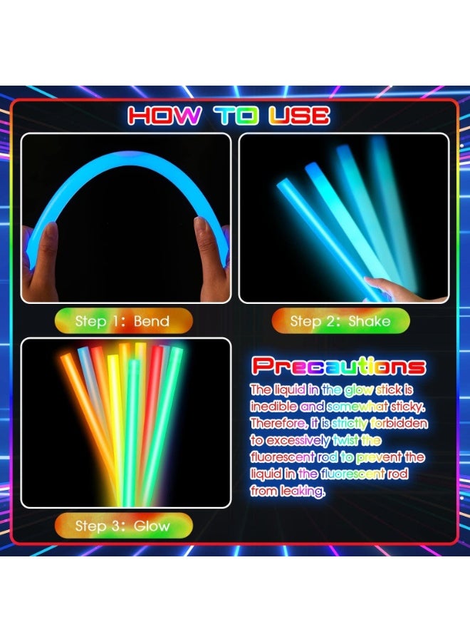 10 قطع من أعواد التوهج الكبيرة متوفرة في عبوات صناعية كبيرة لمستلزمات التخييم والطوارئ (أبيض) - Image 3