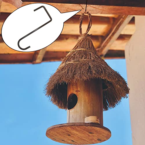 Gutapo Vinyl Fence Hooks Patio Hooks Brown - 8 Pack 2 x 6 inch, Hangers for Indoor & Outdoor Hanging Lights, Plants & Planters, Bird Feeder, Decorations, Sprinkler, Hose - Image 3