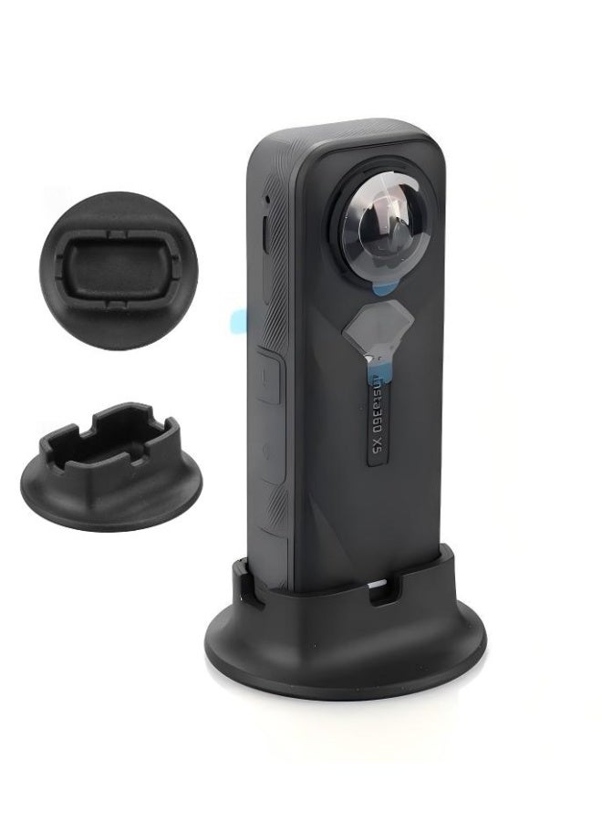 حامل سيليكون مانع للانزلاق لكاميرا Insta360 X5 / X4، حامل مكتبي وحامل للسيارة، قاعدة دعم مقاومة للماء والغبار - Image 1