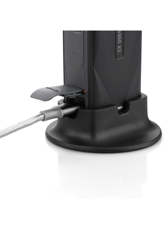 حامل سيليكون مانع للانزلاق لكاميرا Insta360 X5 / X4، حامل مكتبي وحامل للسيارة، قاعدة دعم مقاومة للماء والغبار - Image 5