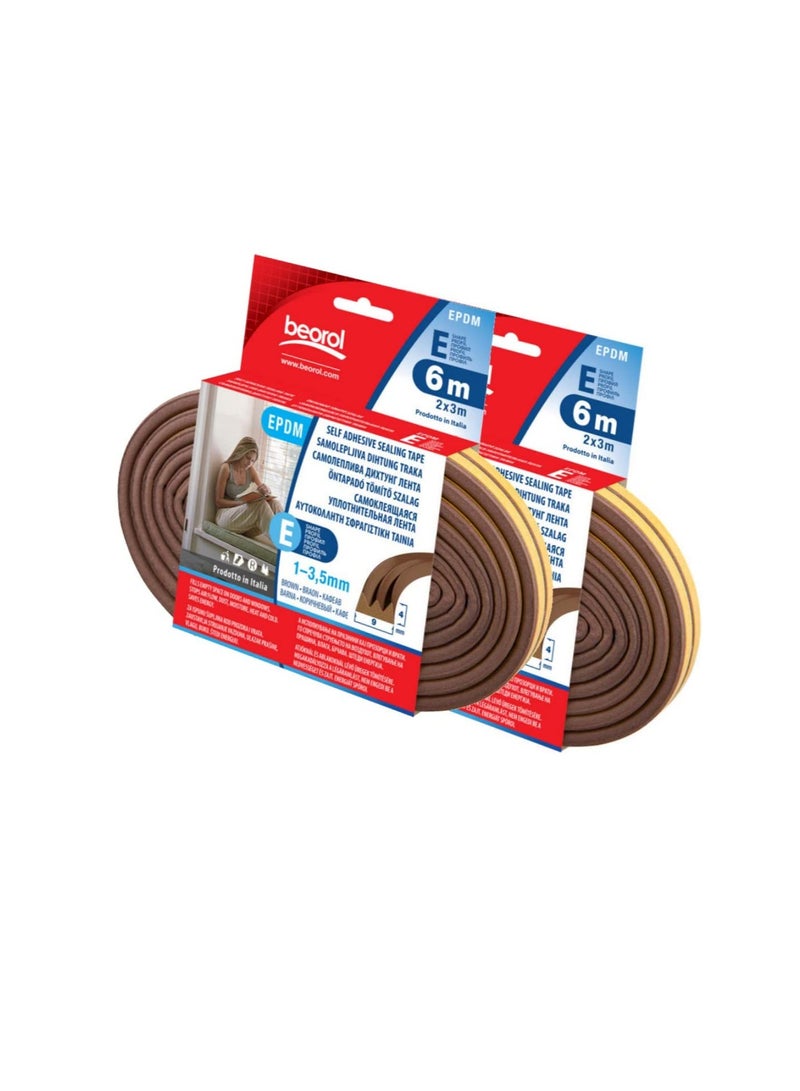 بيورول شريط مانع للتسرب ذاتي اللصق 'E' بني 2 × 3 متر EBR6 Beorol - Image 2
