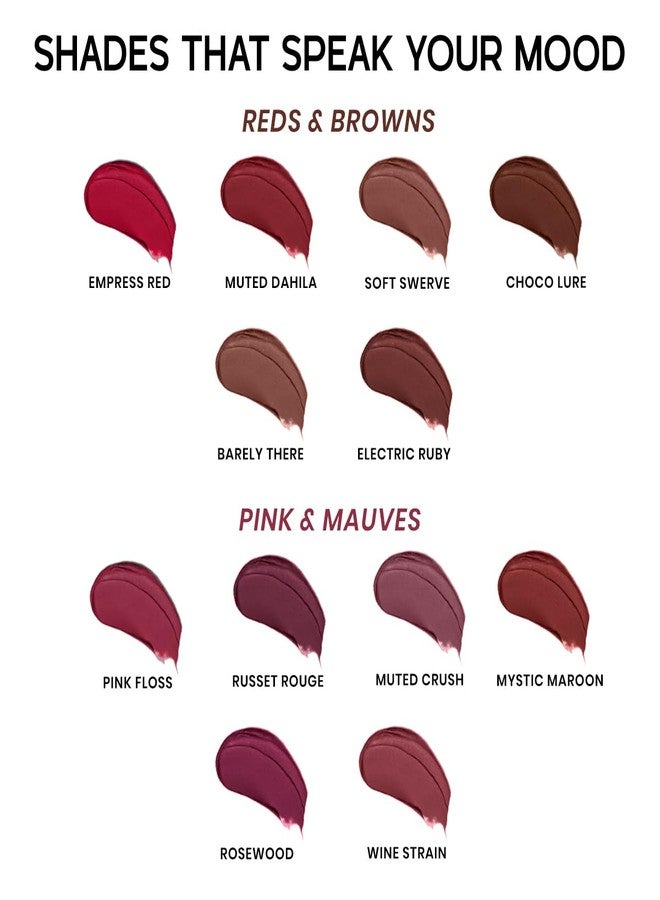 INSIGHT Hydra Fix Lipstick - Choco Lure| Semi Matte Finish | One Swipe Intense Pigmentation | Long Lasting | Lightweight | Hydrating Non Drying Formula - 4.2g - Image 5