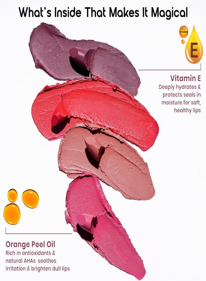 INSIGHT Hydra Fix Lipstick - Choco Lure| Semi Matte Finish | One Swipe Intense Pigmentation | Long Lasting | Lightweight | Hydrating Non Drying Formula - 4.2g - Image 3