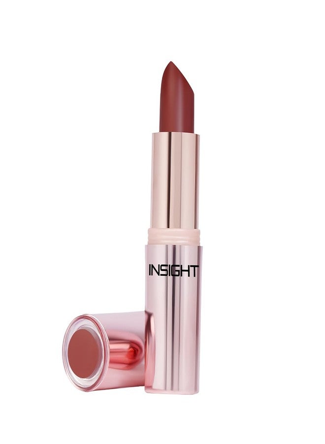 INSIGHT Hydra Fix Lipstick - Choco Lure| Semi Matte Finish | One Swipe Intense Pigmentation | Long Lasting | Lightweight | Hydrating Non Drying Formula - 4.2g - Image 1