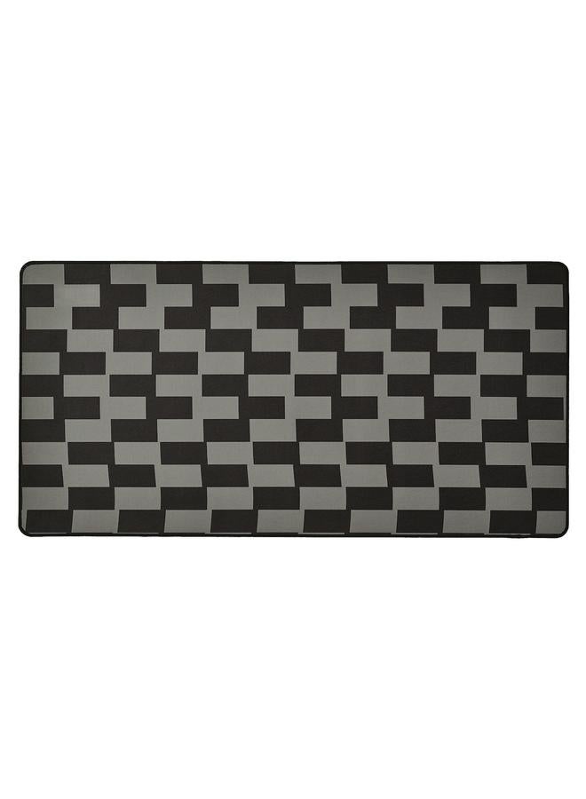 زبون لوحة ماوس للألعاب، منقوشة باللونين الأسود والرمادي، 40×80 سم - Image 1