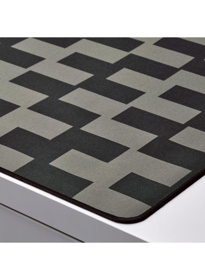 زبون لوحة ماوس للألعاب، منقوشة باللونين الأسود والرمادي، 40×80 سم - Image 3