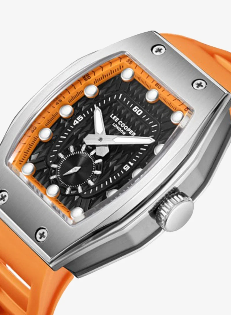 Lee Cooper Men's Silicone Analog Watch LC08264.350 - 42x54,4 mm