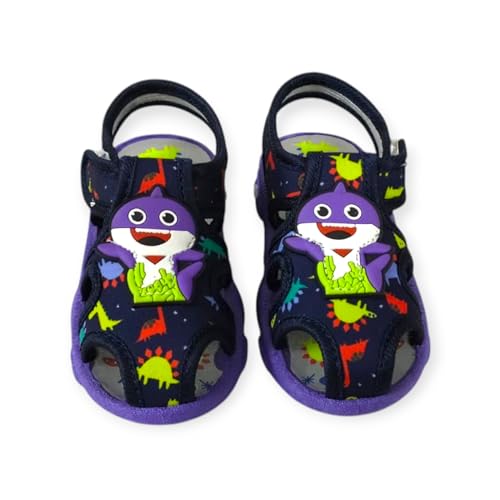 Coolz Kids Chu-Chu Sound Musical Sandals Coco-6 for Baby Boys and Girls Age 1-2 Years (Navy Blue, UK Footwear Size System, Toddler, Age Range, Medium, 18 Months, 21 Months) - Image 2