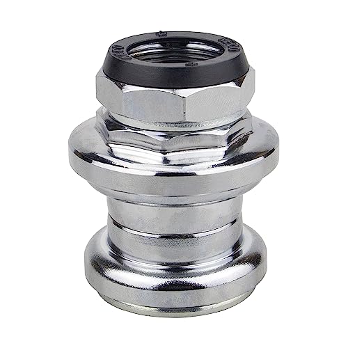 WEEROCK Neco Bicycle Headset Steel Bike Threaded Front Fork Bowl Set, Silve - Image 1