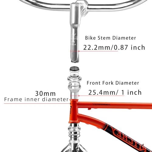 WEEROCK Neco Bicycle Headset Steel Bike Threaded Front Fork Bowl Set, Silve - Image 3