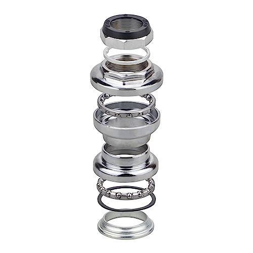 WEEROCK Neco Bicycle Headset Steel Bike Threaded Front Fork Bowl Set, Silve - Image 4