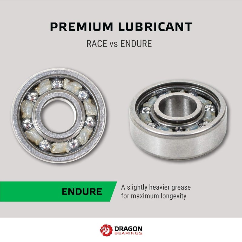 fireball Dragon Roller Skate Bearings 16 Pack - High Performance Skate Rated Rollerblade Bearings - Dragon Roller Bearing Inline Skate Bearings, Guaranteed for Life (ONE Size, Endure) - Image 4