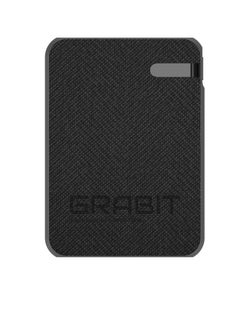 GRABIT GPOWER-100T Power Bank 10,000mAh PD Power Bank, Fast & Compact Enjoy PD 20W fast charging with a 10,000mAh capacity and dual USB-C output ports, capable of charging phones 2-3 times. Features a sleek tactile fabric finish, 4-LED battery indicators, and over-current protection. Includes USB-C to USB-C cable. Compatible with iPhone, Samsung, OnePlus, Xiaomi, Huawei, Google Pixel, iPads, and more. Available in Black & Grey, perfect for travel and daily use.  - Image 1