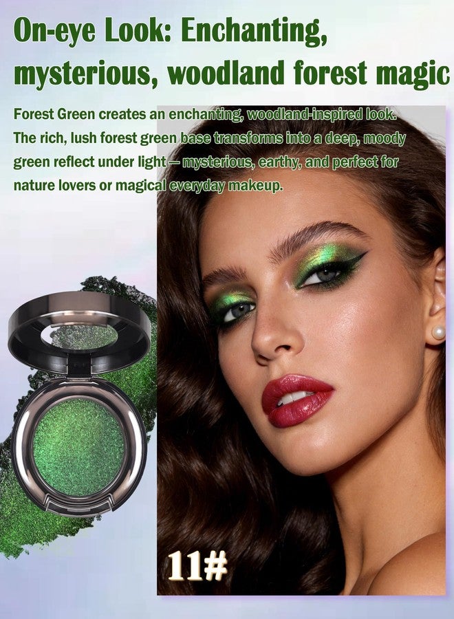 Lestpola Chameleon Duochrome Glitter Eyeshadow, Holographic Chrome Eyeshadow Palette - Image 3