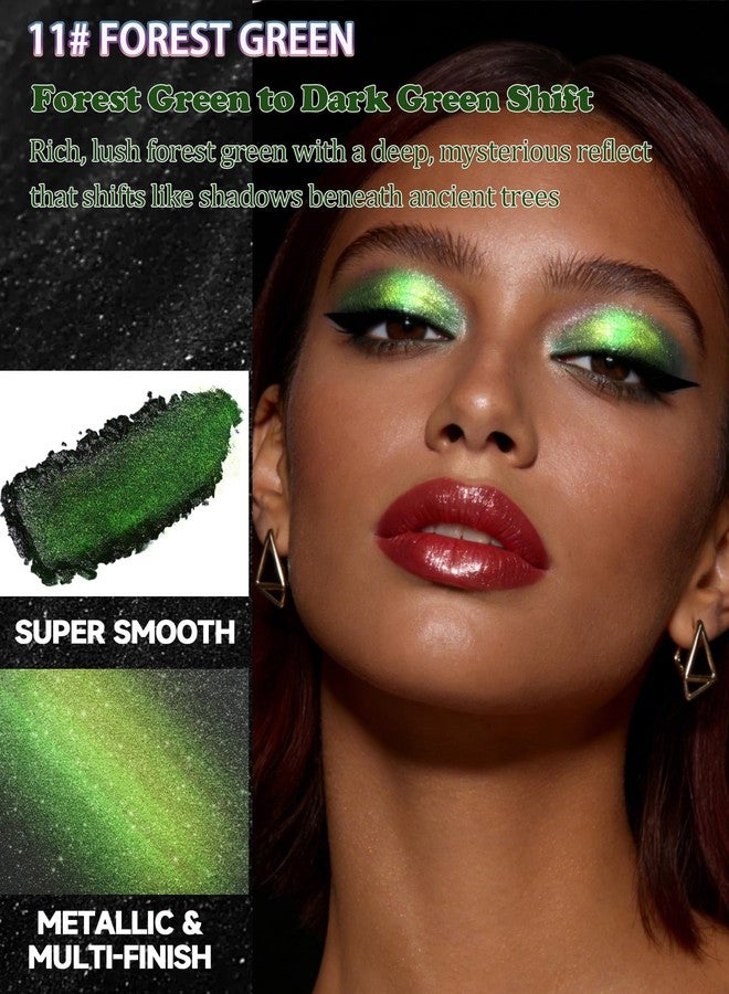 Lestpola Chameleon Duochrome Glitter Eyeshadow, Holographic Chrome Eyeshadow Palette - Image 2