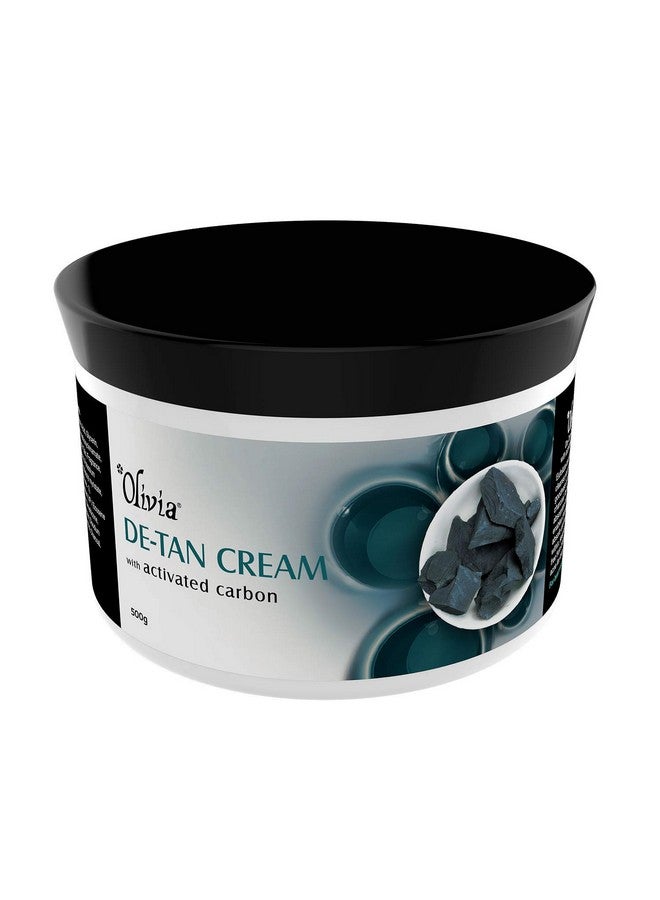 Olivia De-Tan Cream with Activated Carbon 500g to Exfoliate and Deep Cleanse Skin for All Skin type, de-tan carbon - Image 1