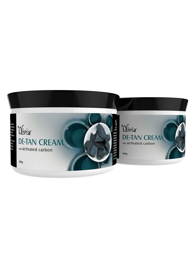 Olivia De-Tan Cream with Activated Carbon 500g to Exfoliate and Deep Cleanse Skin for All Skin type, de-tan carbon - Image 2