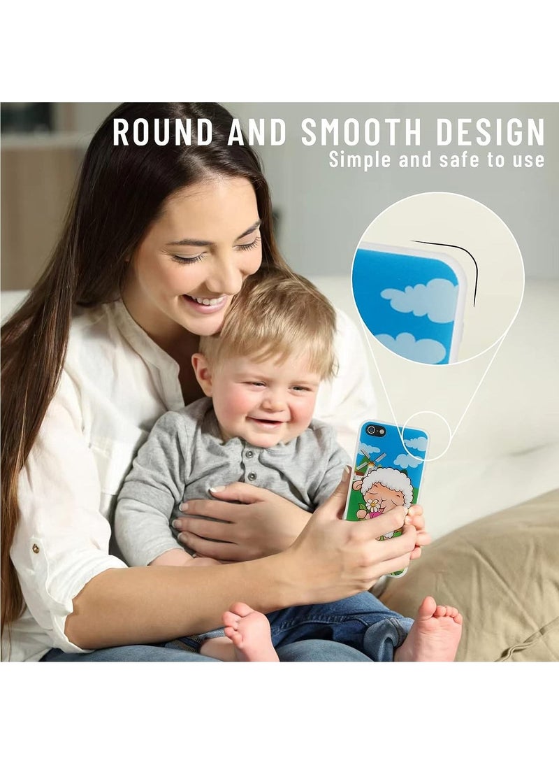 Toy Learning Play Cell Phone with 8 Functions and Dazzling Lights Interactive Toy for Toddler, Baby, Kids (Black) - Image 5