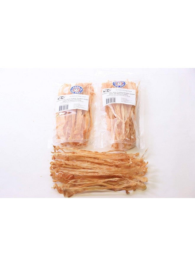 GOGO GOGO 3oz Turkey Tendon Strips Dog Chew Treats Sources and Made in The USA (2 Pack) - Image 5