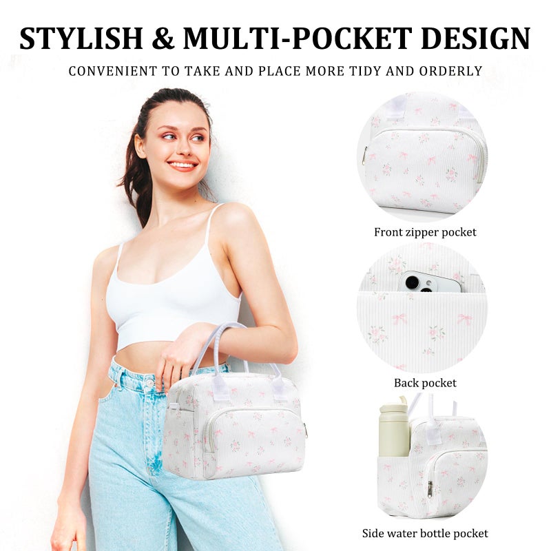 MEXS Insulated Lunch Bag for Women Men Large Reusable Lunch Box Adult Leakproof Portable Cooler Tote Bags for Work Picnic - Image 3