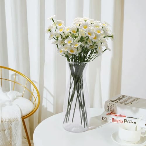 DISWALE 18 Pcs Plastic Bud Vases Bulk, Small Clear Flower Containers, Shatterproof Crystal Bud Vases for Centerpieces, Wedding, Home Table Decorations, Formal Dinners - Image 4