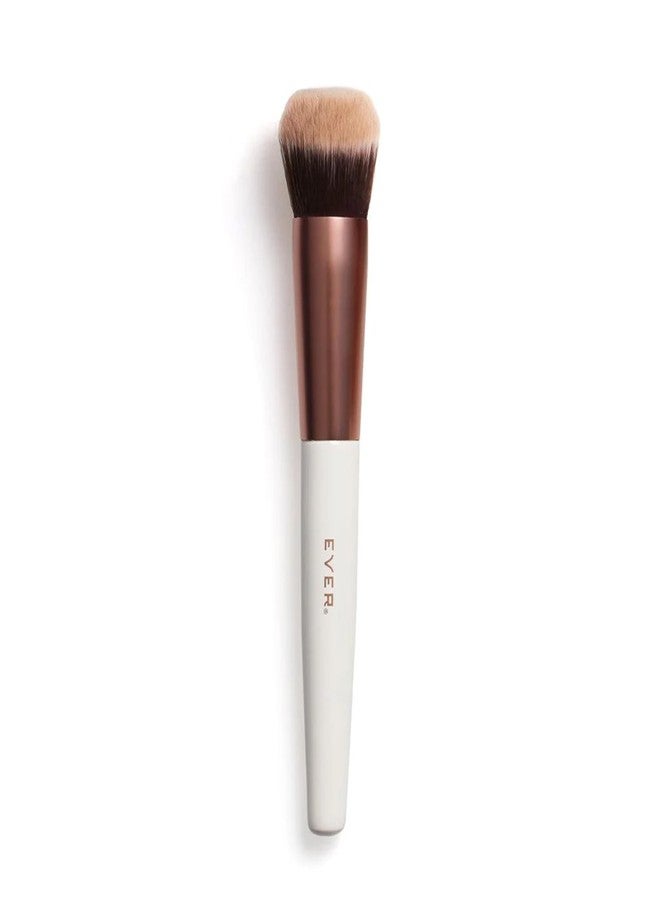 EVER Foundation Brush, Professional Face Makeup Brushes for Liquid and Powder Foundation, Contoured Foundation Brush, Vegan and Cruelty-Free - Image 1