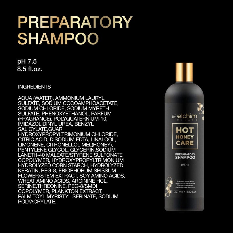 Elchim Hot Honey Care Preparatory Shampoo, 8.5 fl. oz. - Image 2