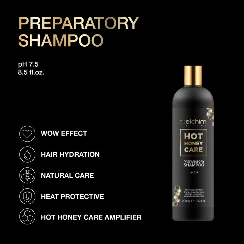 Elchim Hot Honey Care Preparatory Shampoo, 8.5 fl. oz. - Image 3
