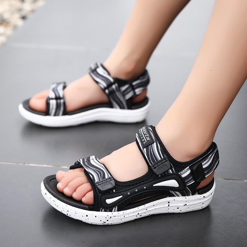 Children'S Sandals 2025 Boys And Teenagers Non-Slip Sandals And Slippers Big Children'S Beach Shoes - Image 1
